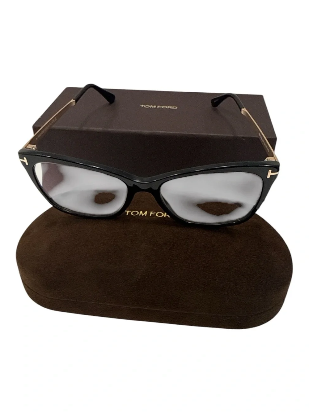 Tom Ford TF5353 Black 001 Cat Eye Plastic Optical Eyeglasses Frame 54-15-140 FT